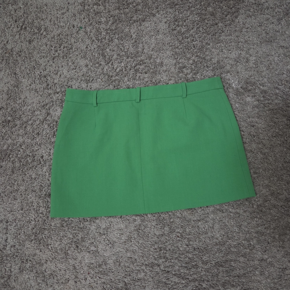 Zara Bright Green Mini Skirt - Picture 4 of 6